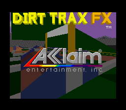 Dirt Trax FX (Europe) Title Screen